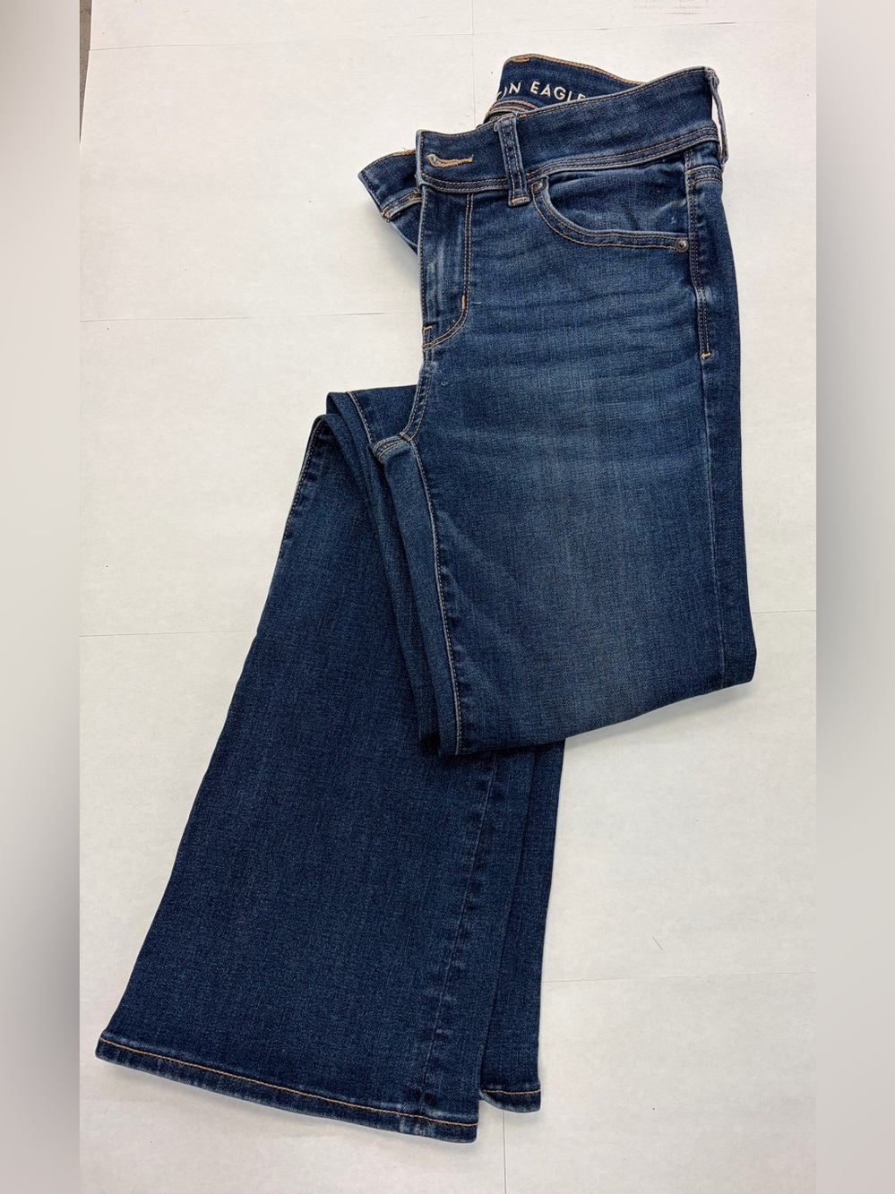 American Eagle Outfitters Women’s Dark Blue Flare Jeans